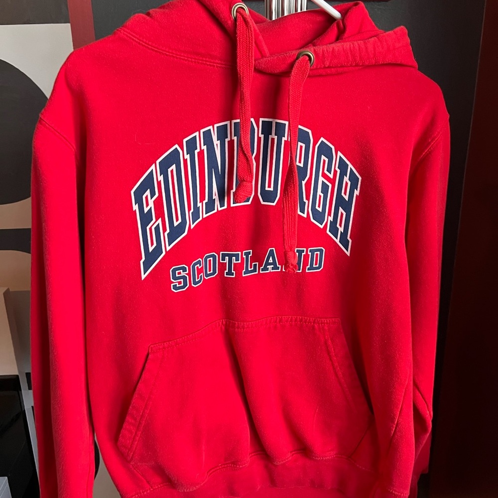Red sweater from scotland